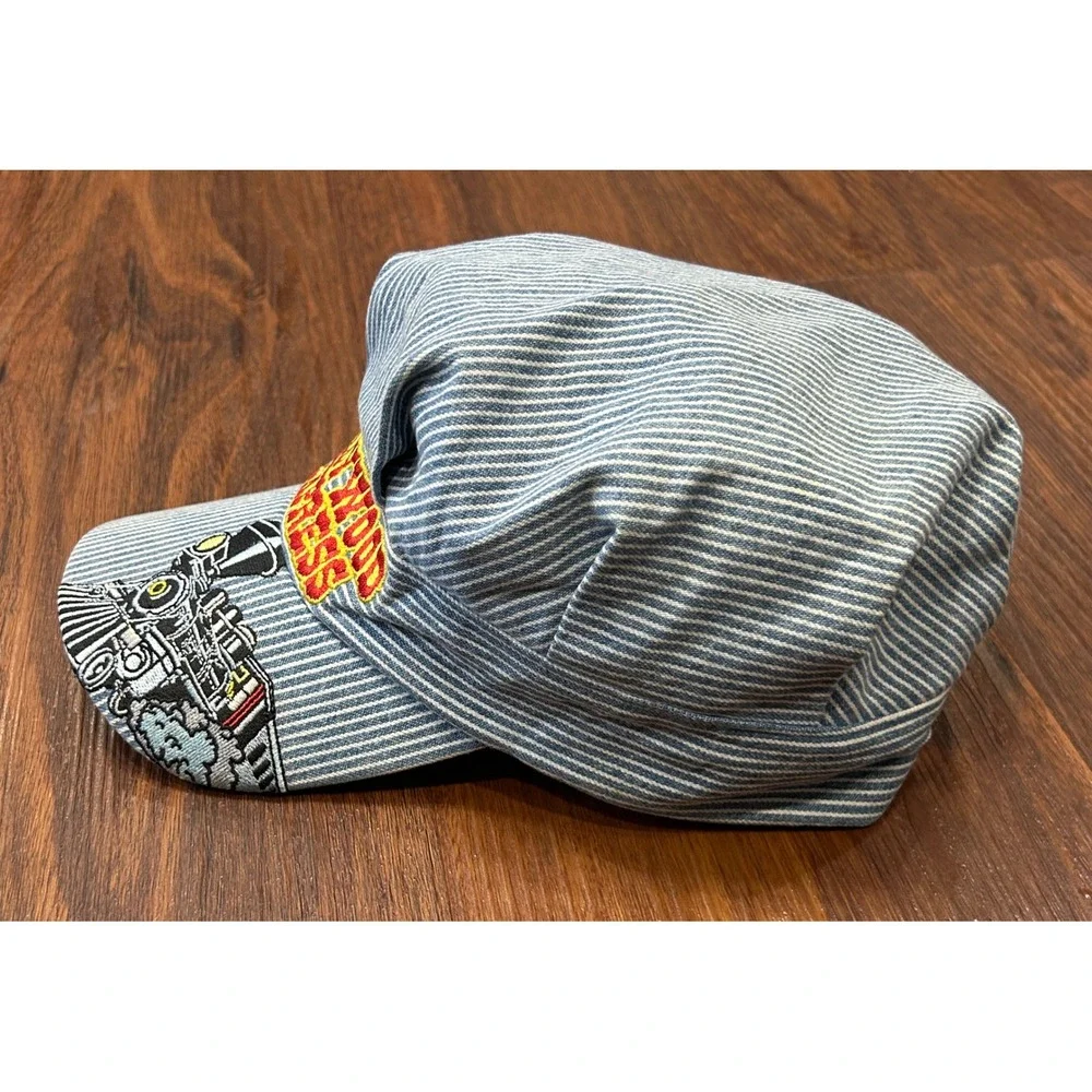 Dollywood Express Embroidery Train Hat Cap Youth‎ 100% Cotton Blue White